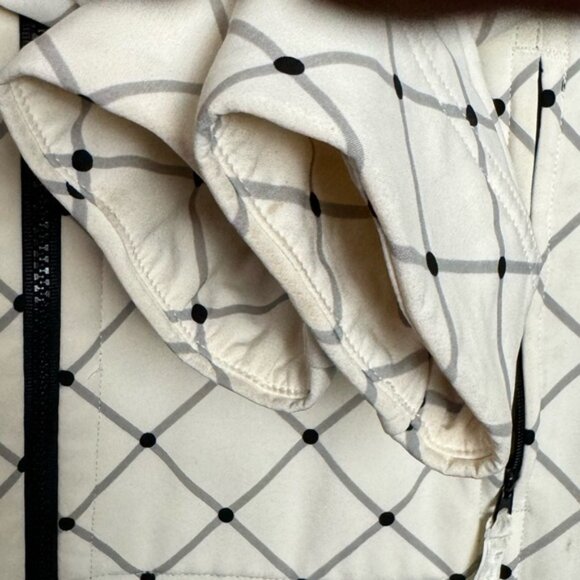 Lululemon RARE Apres Hood Coat Trench Check Jacket Light Water Resistant Zip 6 - Picture 11 of 15